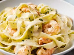 Pasta Alfredo de Camaron<br><font color="#00aaa0">$23.99</font>